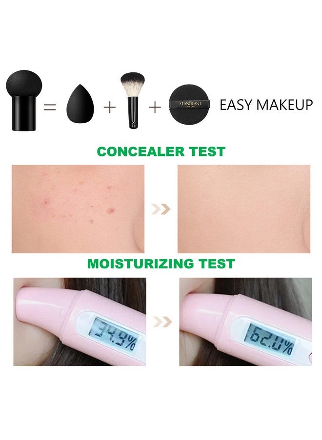 QIUFSSE Mushroom Head Air Cushion CC Cream Foundation,QIUFSSE Mushroom Head Foundation BB Cream Makeup Foundation Concealer Brighten Long-lasting Oil Control and Moisturizing-Natural - Image 4