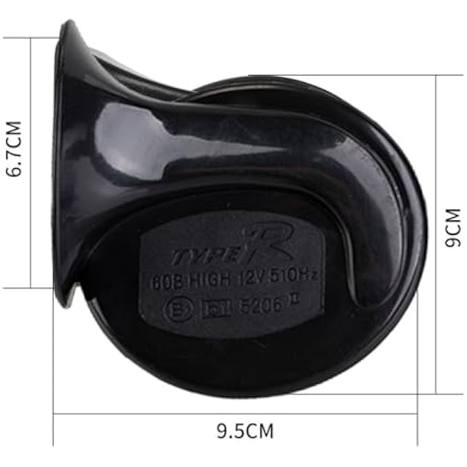 rayihni 2 Pcs HornHigh And Low Note Twin Tone Dual Horn Train Horn Kit Auto Electric Snail Horn For All Vehicles Motorcycles 24 Volt - Image 3