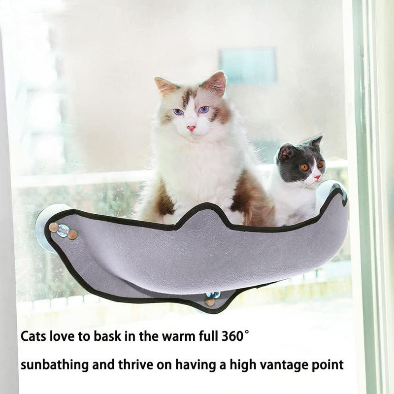 Neostyle Cat Window Perch, Space Saving Cat Window Bed Hammock, Suction Cup Cat Hammock Seat for Window Balcony, Cat Comfort Rest Bed for up to 10kg (Single layer) - Image 5