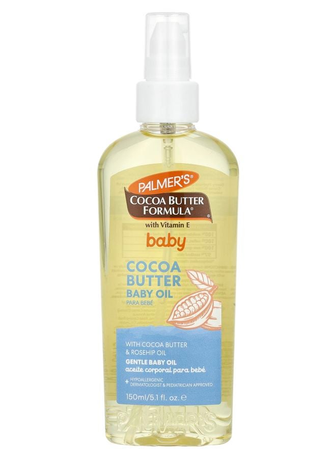 PALMER'S Baby Cocoa Butter Formula® with Vitamin E Cocoa Butter Baby Oil 5.1 fl oz (150 ml) 