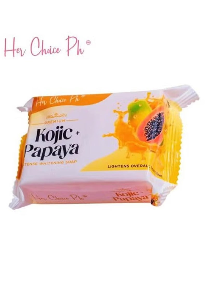 Her Choice Ph Premium Kojic + Papaya Intense whitening Soap 120g - Image 1