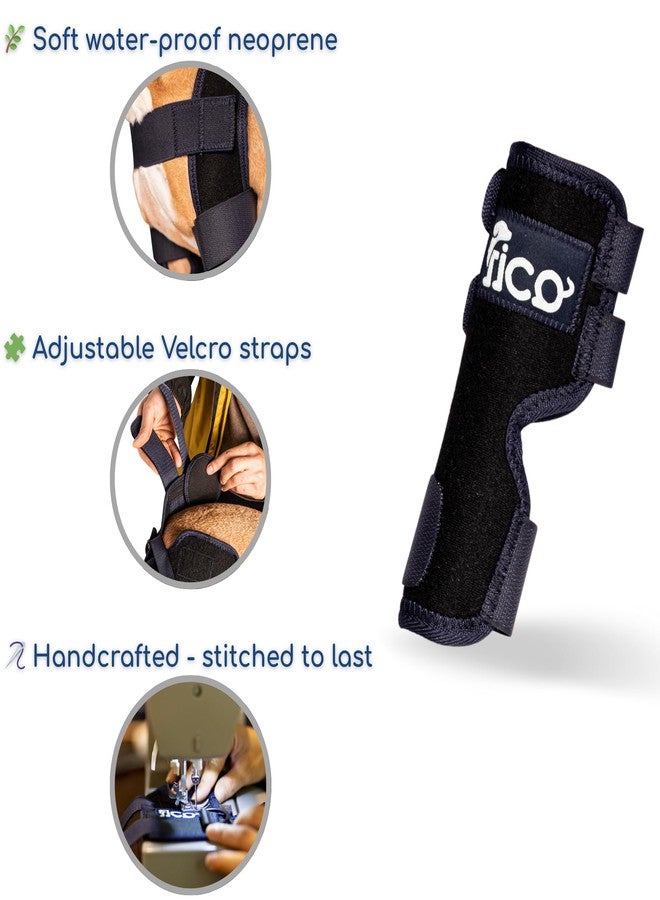 Fico Dog Hock Brace - Adjustable Rear Leg Support for Hock Joint Pain, Arthritis, Injury Recovery & Post-Surgery Healing - Vet Recommended, Durable - 5 Sizes (XS-XL) (X Large) - Image 5