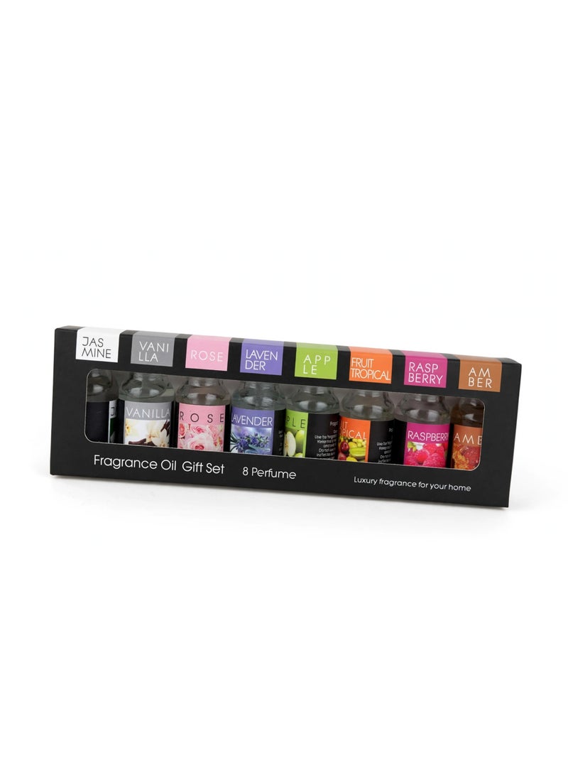 Jasmine Complete Home Fragrance Oil Gift Box – 8 Long-Lasting Aromatic Scents Enjoy a wonderful selection of fragrance oils designed to bring freshness, sweetness, warmth, and elegance to your surroundings. This stylish collection also makes a thoughtful gift for fragrance lovers. - Image 4