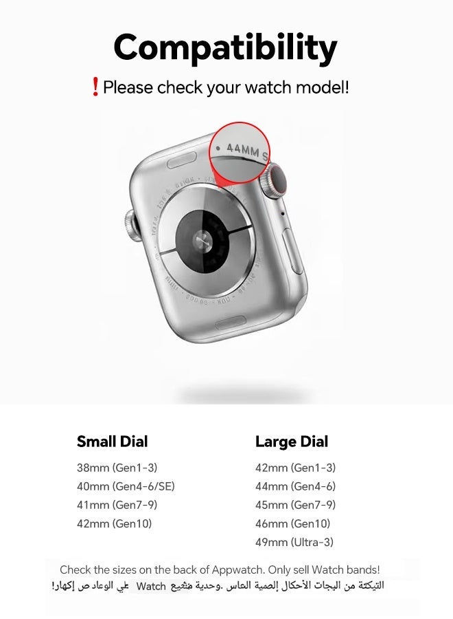 Neyecam Nylon Sport Loop Band Compatible with Apple Watch Ultra 2 1 Series 10 9 8 7 SE Breathable Adjustable Lightweight Sweat Resistant Replacement Wristband for Men and Women Fits 42 44 45 46 49mm - Image 5