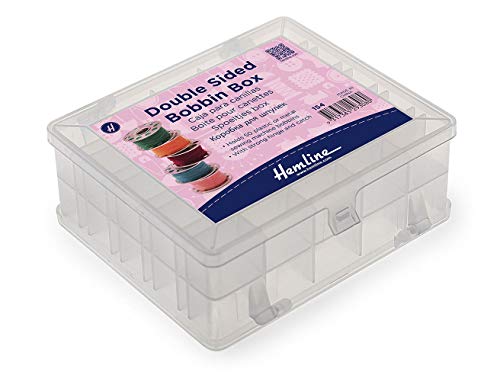 Hemline Double Sided Bobbin Box  Holds Upto 50 Bobbins