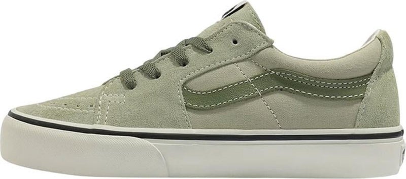 VANS VN0009QRD3Z1-SK8-LOW Green Leather Men's Lifestyle Shoes  - Image 2