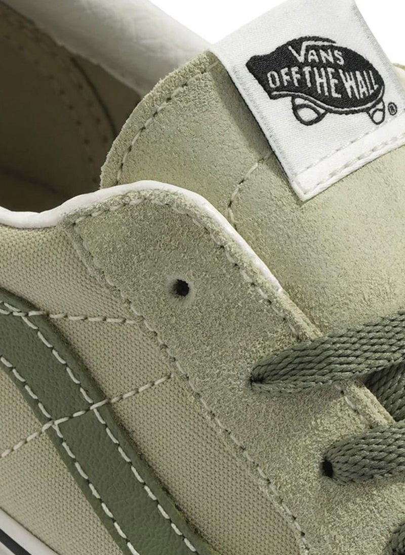 VANS VN0009QRD3Z1-SK8-LOW Green Leather Men's Lifestyle Shoes  - Image 5