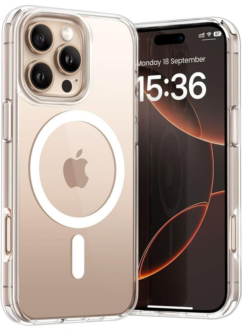 UMIXPRO Magnetic Case for iPhone 16 Pro 6.3-Inch, MagSafe Compatible, Shockproof Clear Back Cover - Image 1