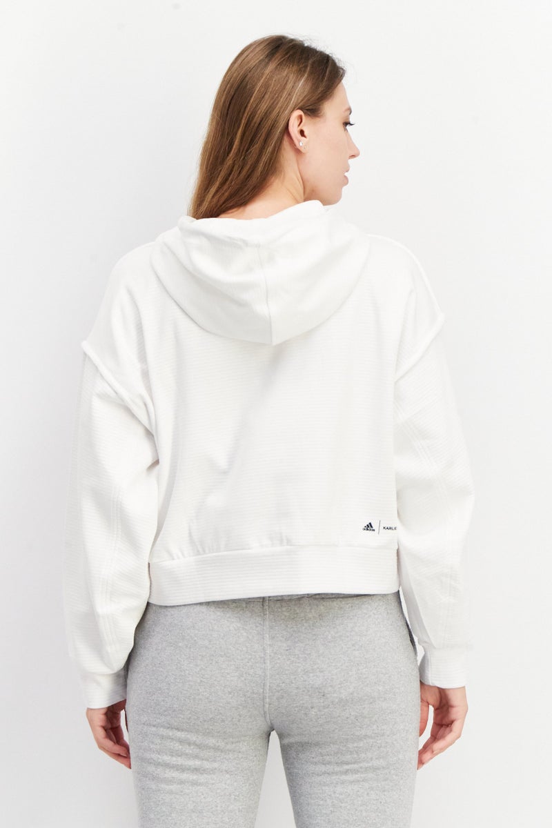 Adidas Adidas x Karlie Kloss Women Sportswear Fit Outdoor Sweatshirt, White Combo  - Image 3