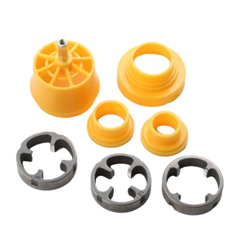 Pipe Threader: 6 Piece Alloy Steel Set - Sharp Cutting Edges For Smooth Clean Threads, Leak-Proof Connections, Lightweight Design for DIY Plumbing, Pipe Installation & Maintenance - Image 1
