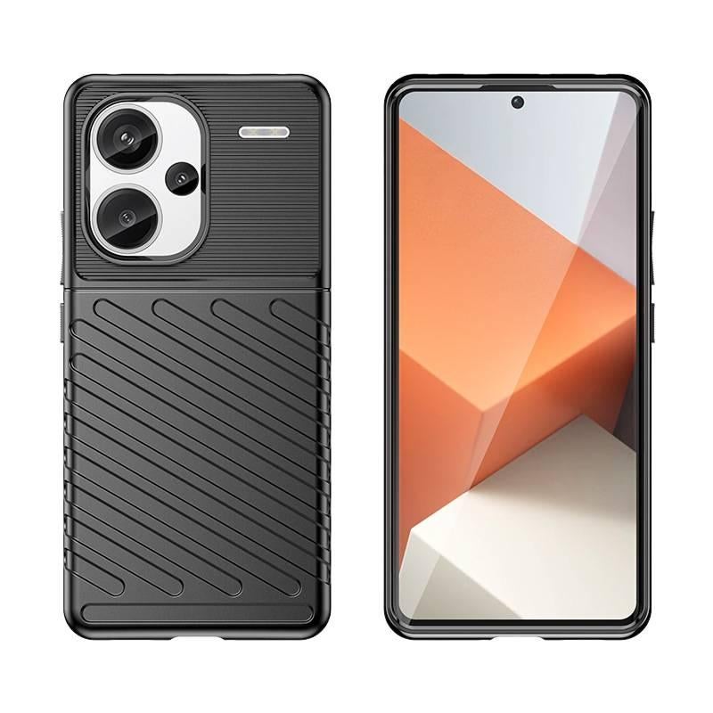 Silicone Protective Case for Redmi 13C with Shockproof and Drop Protection plus Shockproof plus Kickstand plus Strong Magnetic in Black - Image 4