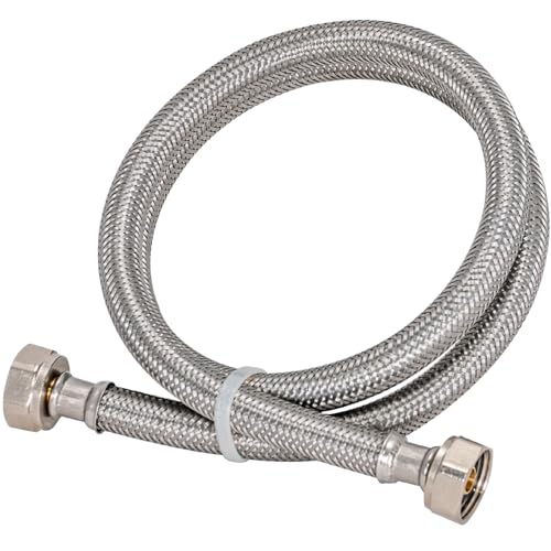 Eastman 36 Inch SteelFlex Faucet Connector Braided Stainless Steel Supply Line with 12 In FIP Ends 48020