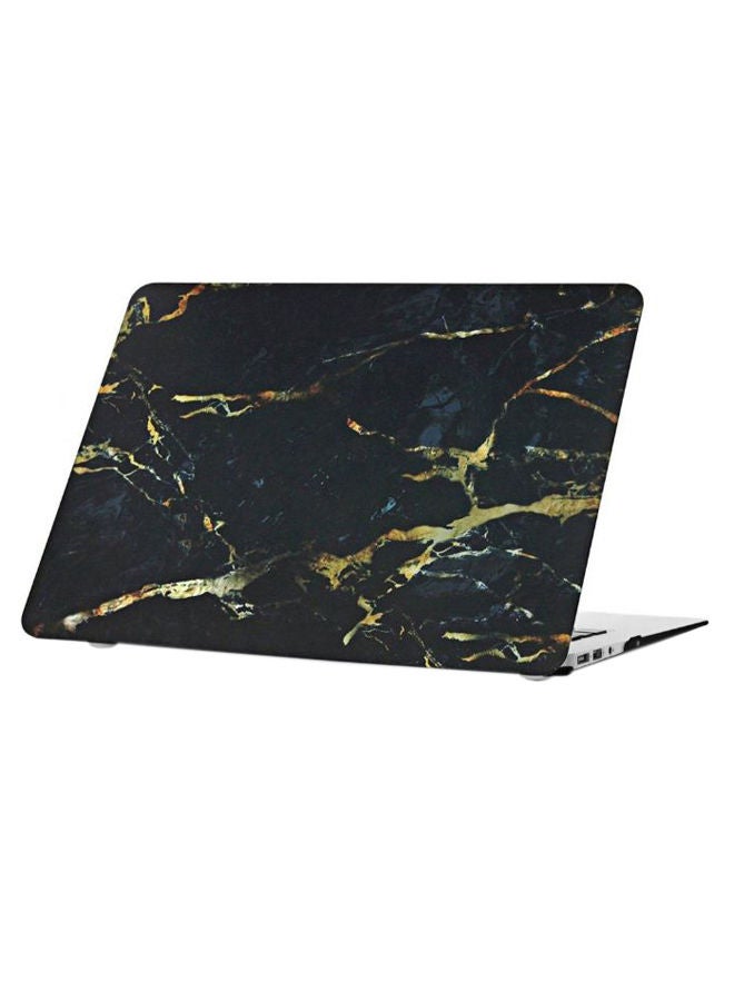 NIBEMINENT Case Cover For Apple MacBook Air 13-Inch Marble Black  - Image 2