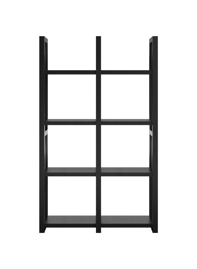 Ameriwood Home Crestwood Room Divider Open Shelving Bookcase Black 60 x 36.22 x 12.99 Inch 4465872COM - Image 1