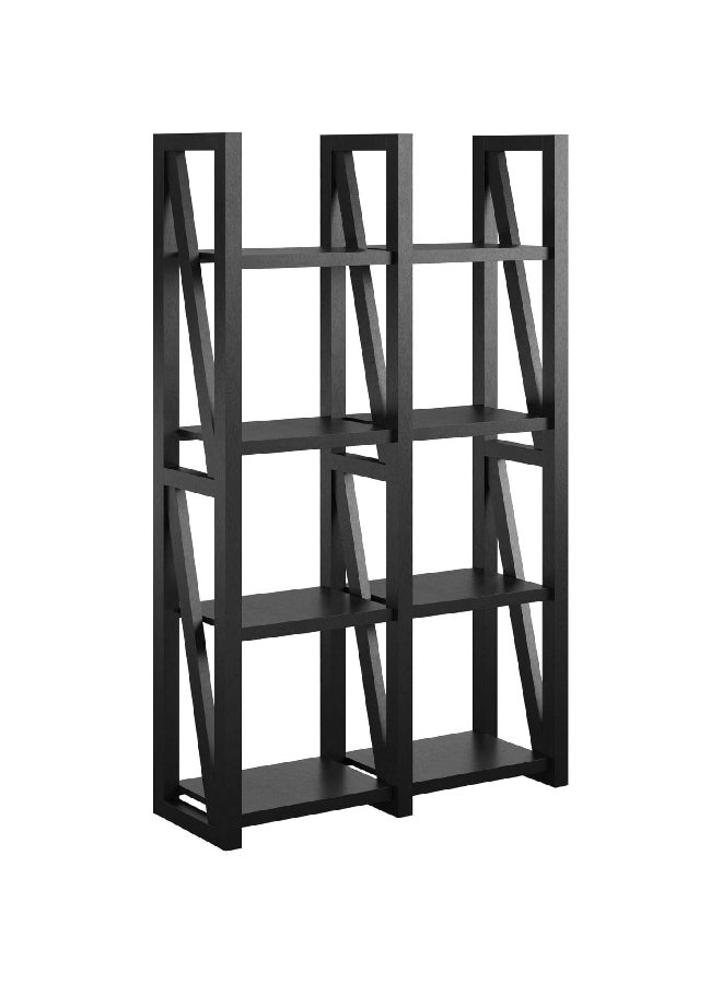 Ameriwood Home Crestwood Room Divider Open Shelving Bookcase Black 60 x 36.22 x 12.99 Inch 4465872COM - Image 2