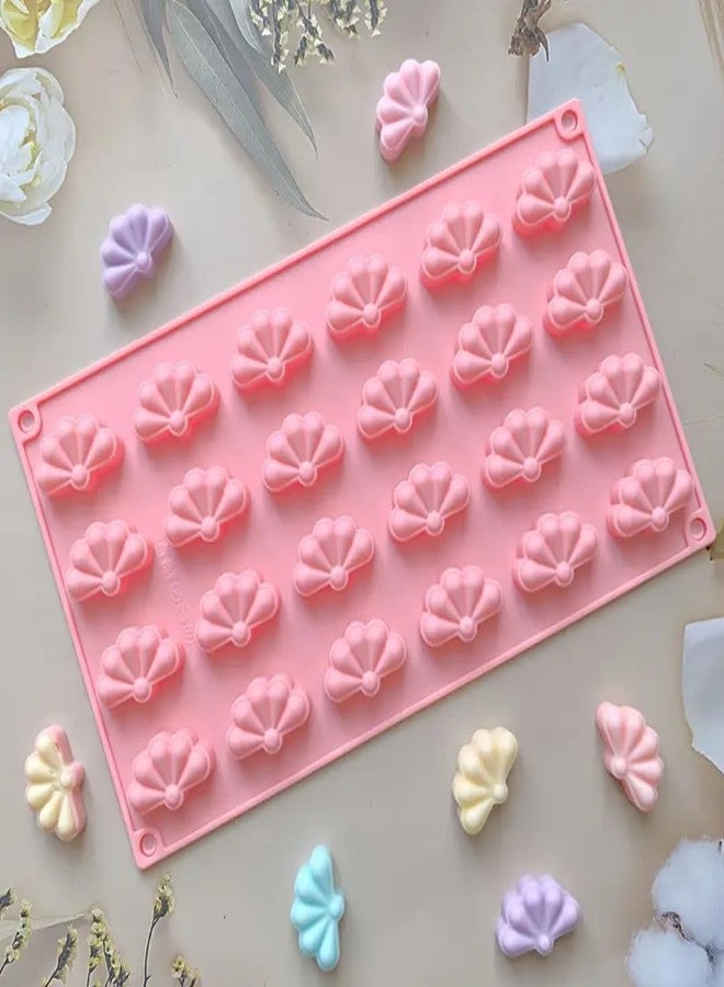 Skytail 24 Cavity Fan Silicone Mould Fan Shape Fondant Molds for Making Chocolate Hard Candy Cake Decoration Cupcake Topper Sugarcraft Polymer Clay Crafts Chocolate Gumpaste Soap Mold Handmade Gifts - Image 5