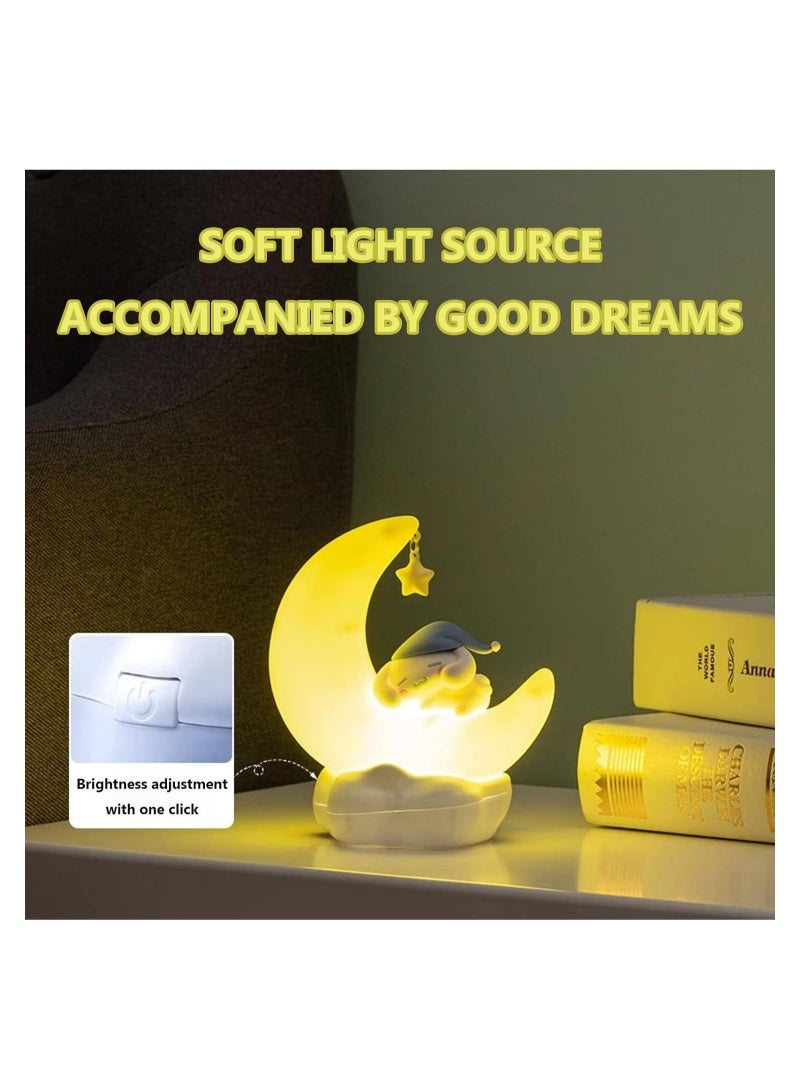 Captaintech LED Night Light, Cute Anime Character Kawaii Night Lights, Portable Kawaii Lamps, Rechargeable Desk Shelf Ornament Bedside Lamp for Room, Bedroom Decor Birthday Gift Boy Girls Gift, Outdoor Lamp - Image 4