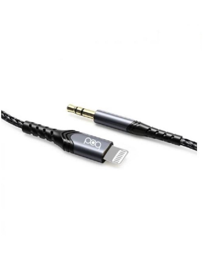BOD Lightning to 3.5mm AUX Audio Adapter for iPhone cable 120 cm Black  - Image 1