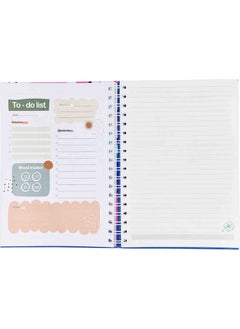 Lizy Hard Cover Spiral Undated Talking Agenda 17X24 cm Design-7  - Image 2