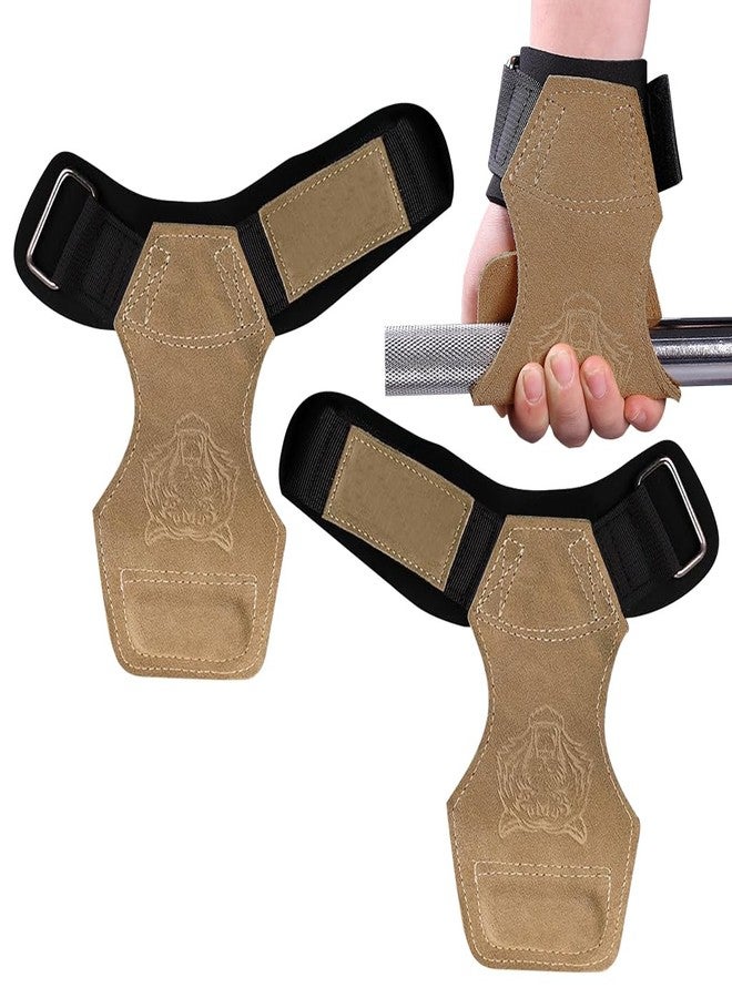 Proberos® Weight Lifting Wrist Strap with Padded Support Belt, Anti-Slip Synthetic Leather Gym Straps for Weightlifting, Workout, Wrist Protection, Stronger Grip, Adjustable, Unisex Fitness Accessory - Image 1
