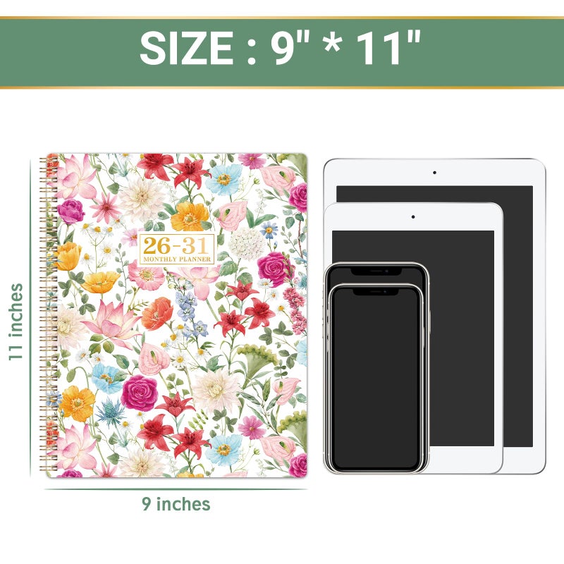 Lortarl 2026-2031 Monthly Planner/Calendar - 5 Year Monthly Planner 2026-2031 from Jul. 2026 - Jun. 2031, 9" x 11", 60 Months Calendar, Large 5 Year Planners with Tabs, Two-Side Pocket, Suitable for Long-Term Planning - Image 5
