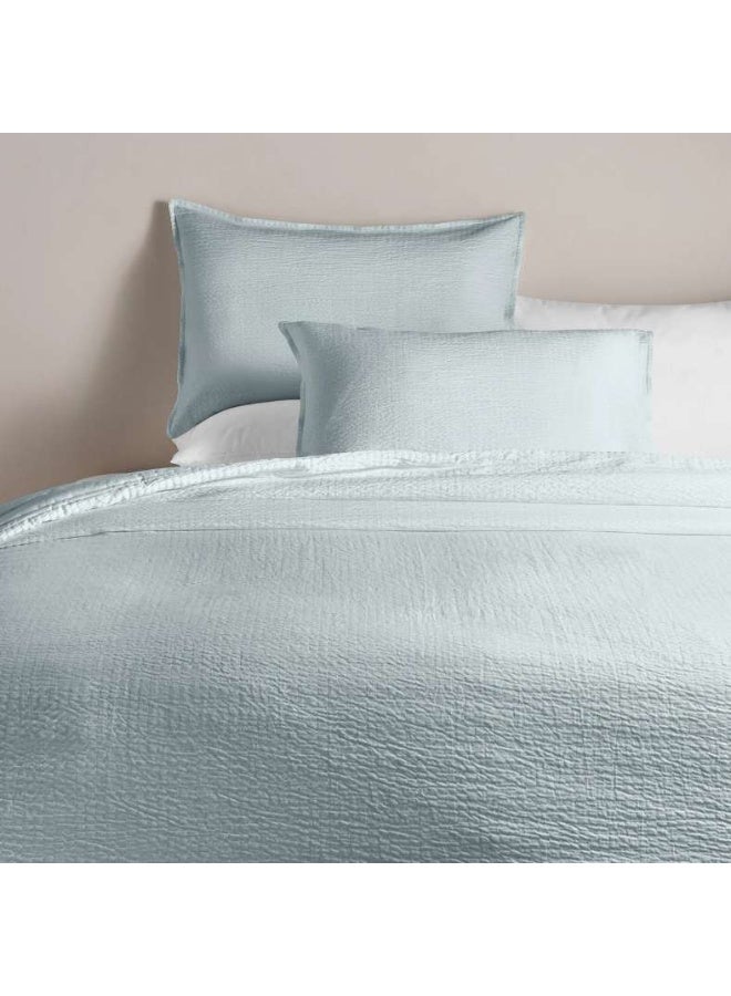 Pan Home Winston 3-Piece Quilted Bedspread Set - Pearl Blue - Image 2