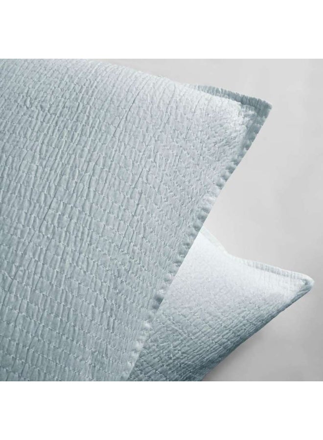 Pan Home Winston 3-Piece Quilted Bedspread Set - Pearl Blue - Image 4