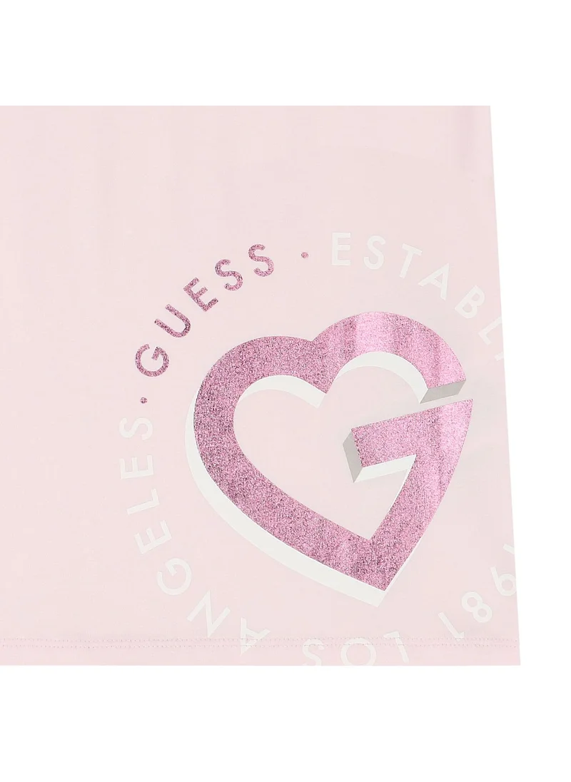 GUESS Kids Heart Print T-Shirt