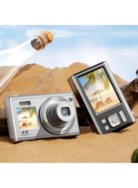 C23 4K Ultra-High Definition Digital Camera Ccd Micro-Single Portable Student Camera Photo Retractable Card Machine-Body Color:Otg Converter