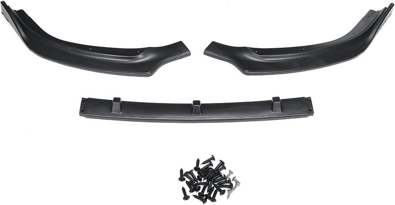 Wivplex 3PCS Carbon Fiber Look Front Bumper Splitter Lip Diffuser Kit - Image 5