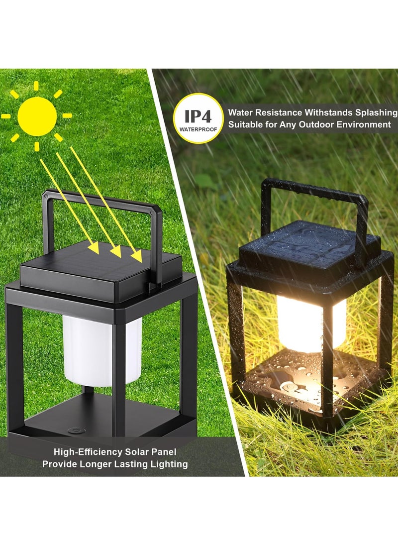 Outdoor Camping Lamp, LED Portable Rechargeable Solar Lamp Waterproof  Touch Control Outdoor Lamps Cordless Lights, Outdoor Table Lamp for Patio, Walking, Camping, Emergencies Power Outages - Image 2