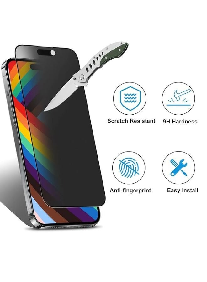 PROMASS Premium Matte ceramic privacy screen protector compatible with Iphone 15 pro max - Image 3