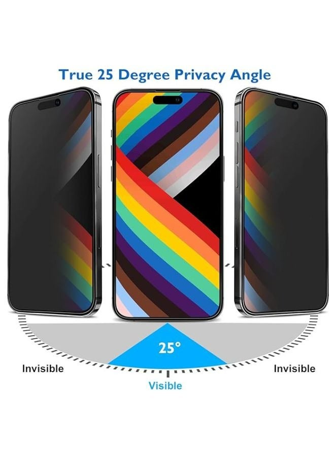 PROMASS Premium Matte ceramic privacy screen protector compatible with Iphone 15 pro max - Image 2