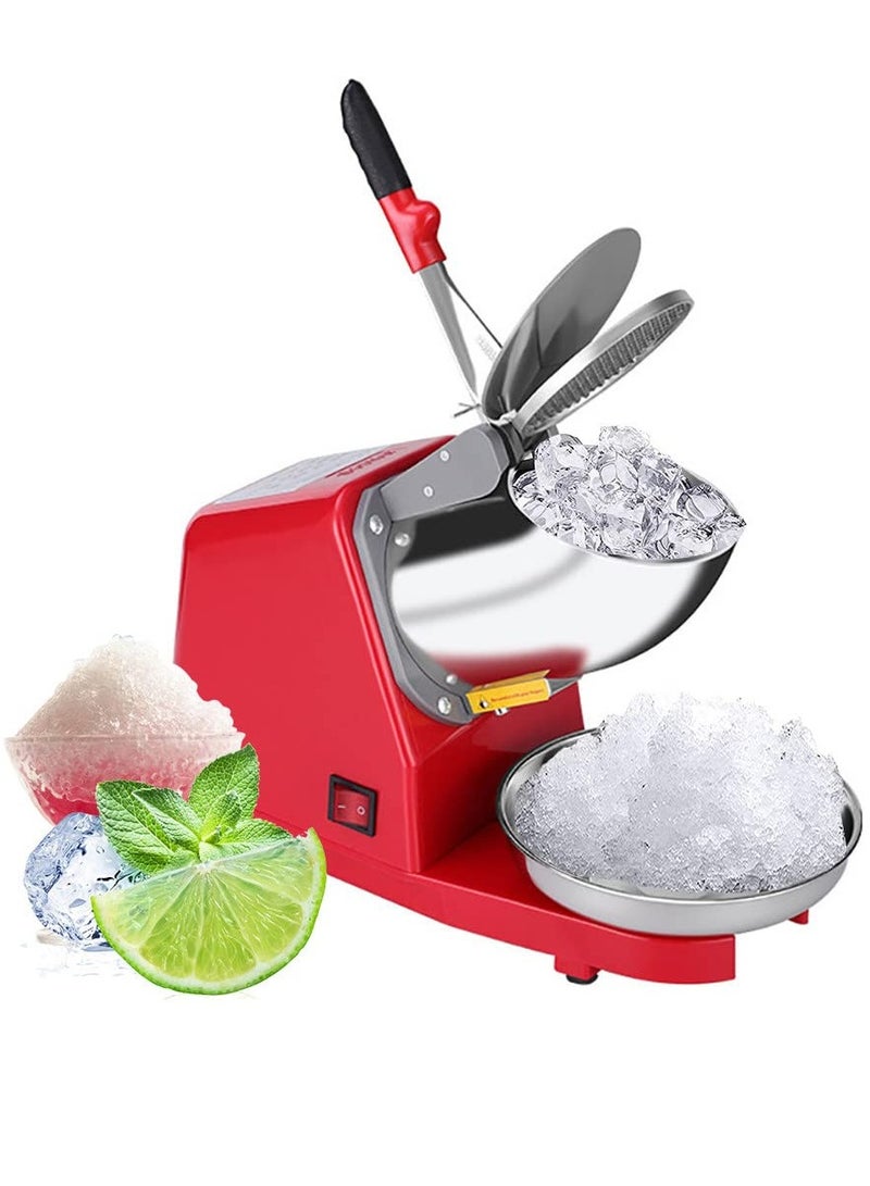 ET-LIFE Electric Ice Crusher Machine Electric Shaved Ice Machine Smoothie Machine for Home and Commercial - Image 1