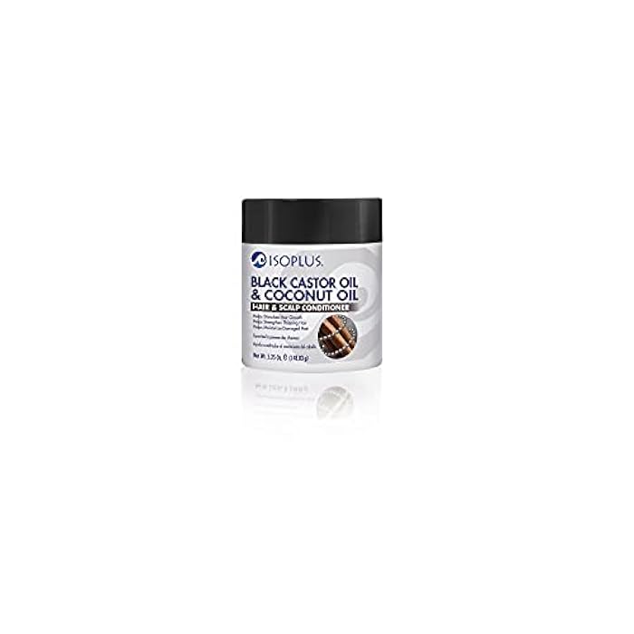 Isoplus Black Castor Oil Hair And Scalp Conditioner (Pack of 4) - Image 1