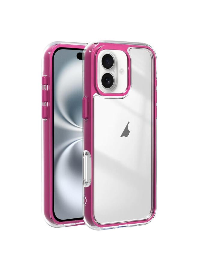 S-TOP Case For iPhone 16 Plus Acrylic Hybrid TPU 3-in-1 Airbag Shockproof Phone Case - Image 1