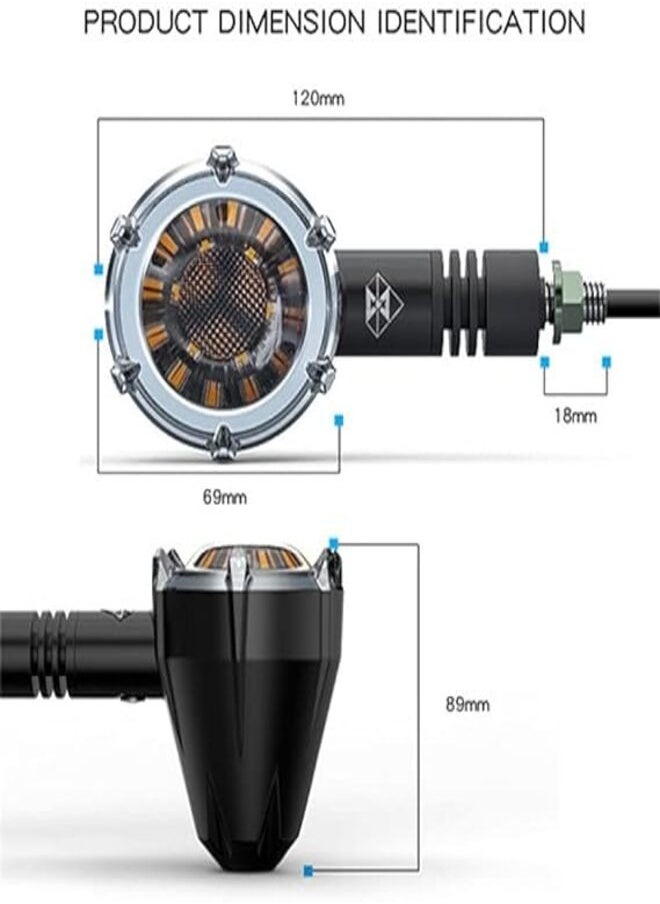 Speedwav Turbine Running Indicator Set Of 4 Universal For All Bike Mulmixa31
