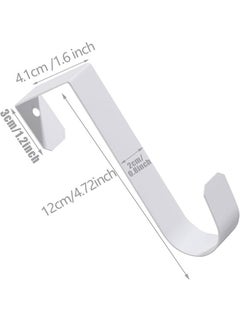 Ant 3-Piece Over The Door Hooks Bathroom Hook, Sturdy Metal Single Over Door Hooks for Hanging Towels Clothes Bathroom, Hold Up to 5KG  - Image 2