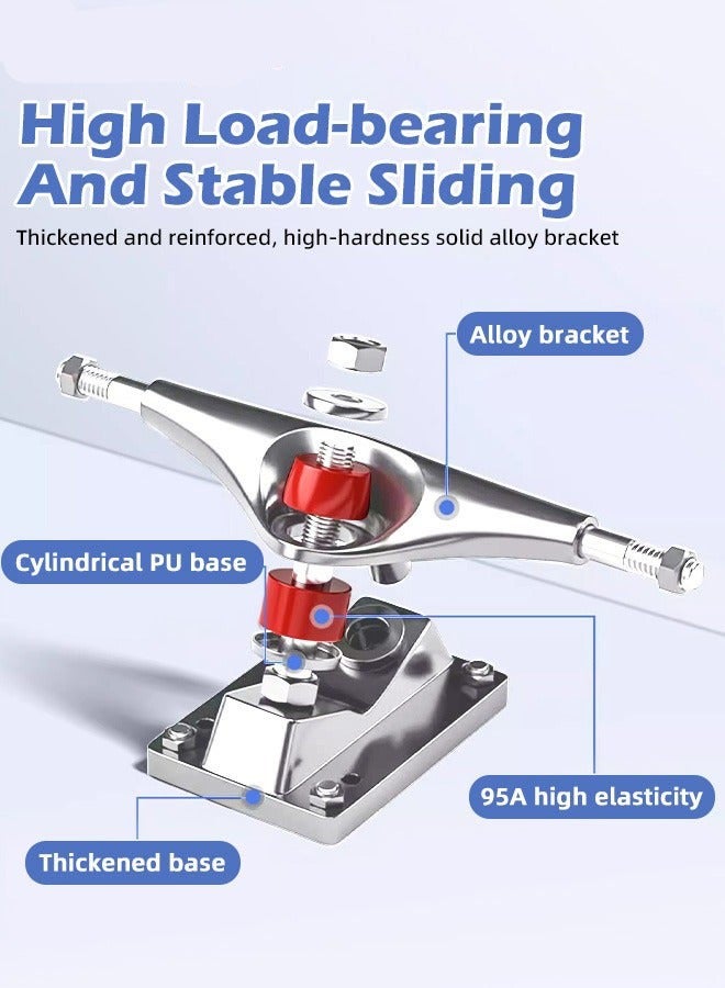 دوركو طقم لوح تزلج مقاس 78*20 سم مع حقيبة تخزين و6 معدات حماية، خشب قيقب متين مع عجلات ناعمة، للاستخدام الراحة لأي شخص - Image 5