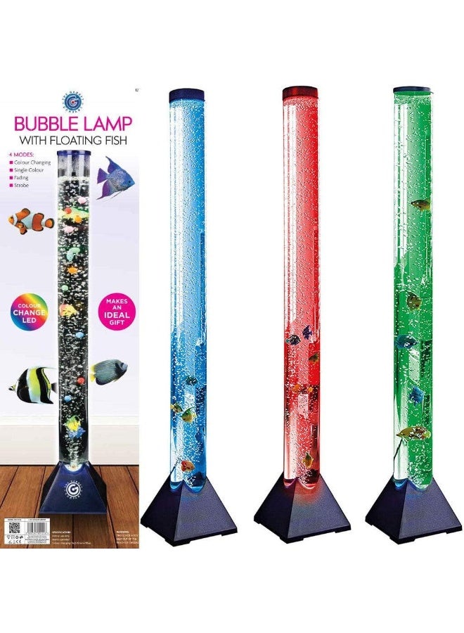 MUNTAQI 90cm LED Bubble Fish Water Lamp – Color Changing Mood Light Tube with Remote Control | Floor Standing Aquarium Bubble Tube for Sensory Room, Kids Bedroom, Home, Office Decor - Image 3