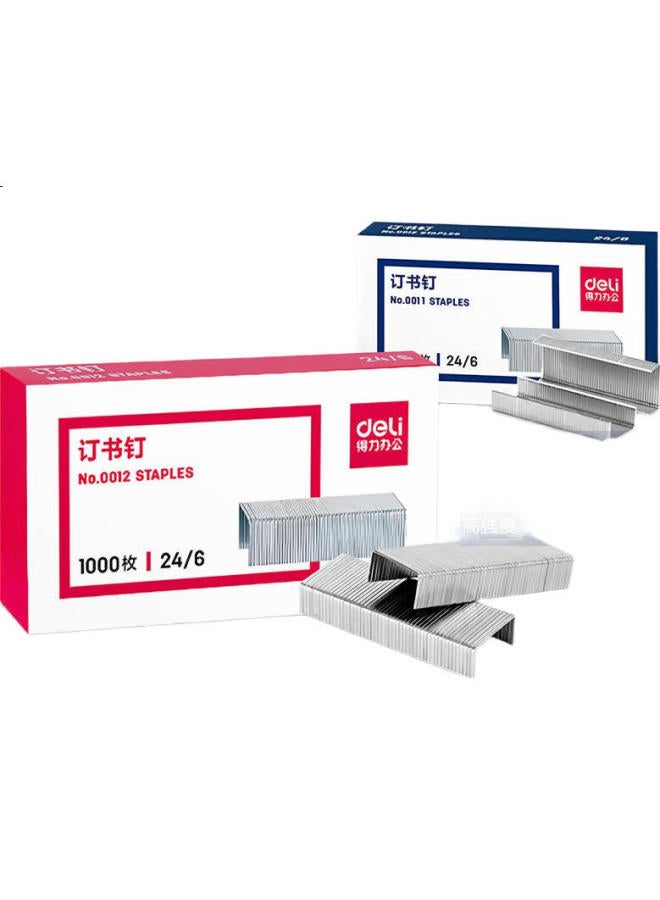 Deli Efficient And Labor-Saving Structure Stapler, Compatible With 12# Staples, Holds Up To 50 Staples, Black 0466 (Staples Not Included) - Image 1