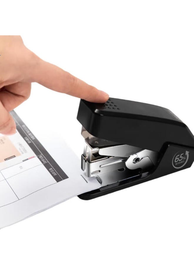 Deli Efficient And Labor-Saving Structure Stapler, Compatible With 12# Staples, Holds Up To 50 Staples, Black 0466 (Staples Not Included) - Image 3