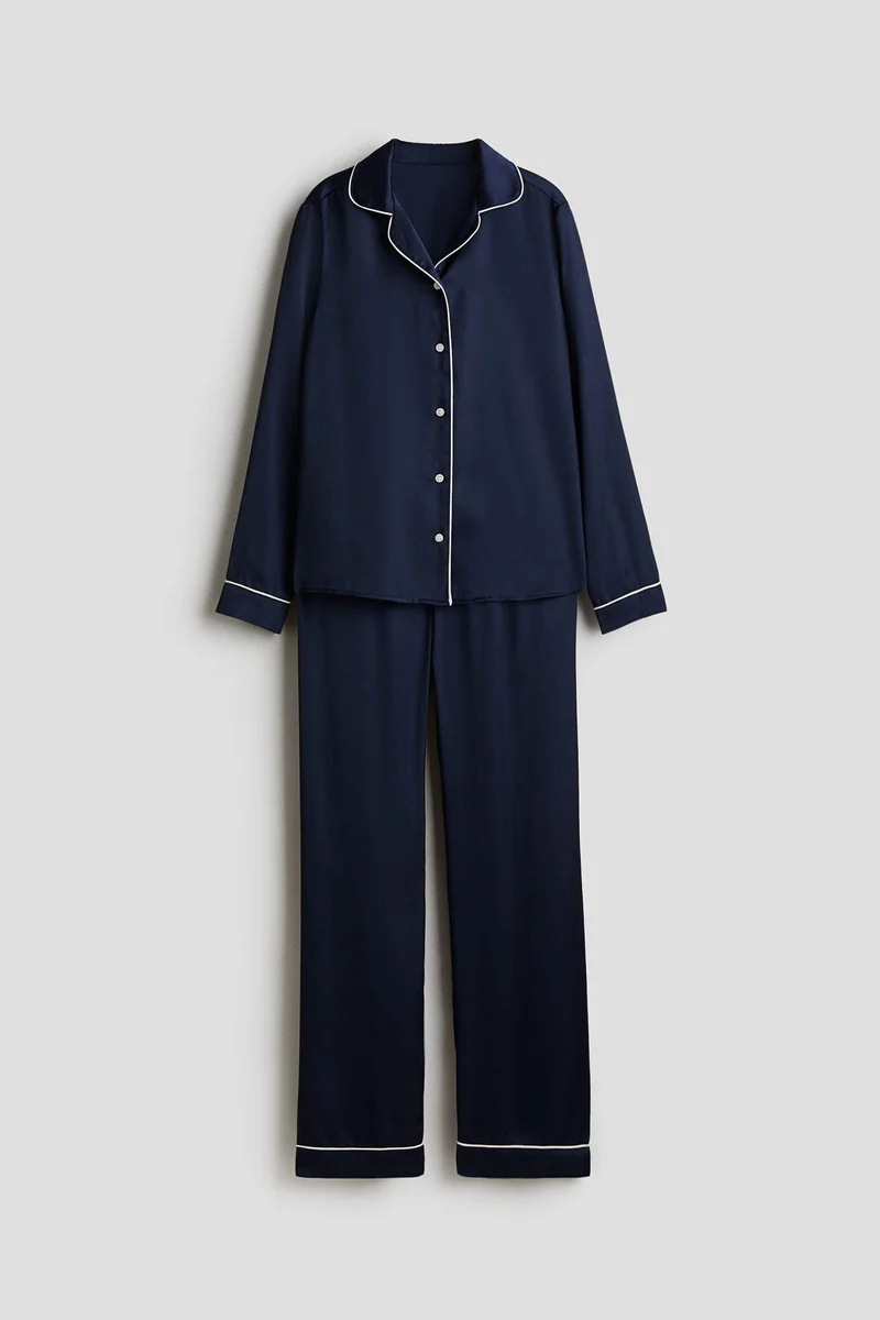 اتش اند ام بيجاما من الساتان