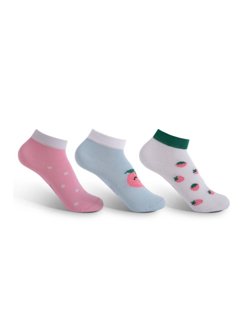 Solo Kids Girl Sneaker Designed Pack 3 
