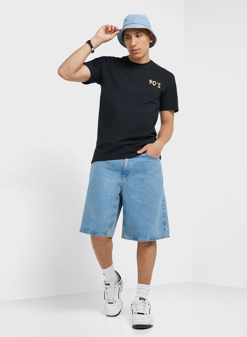 Seventy Five Oversized Crew Neck T-Shirt - Image 4