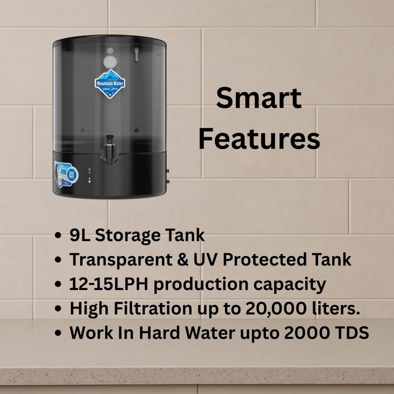 AquaUltra Dolphin RO+UV+UF+Copper Water Purifier for Home | 7-Stage | 9L Storage | ISI Certified | 12-15 LPH | Saves Water & Electricity - Image 2