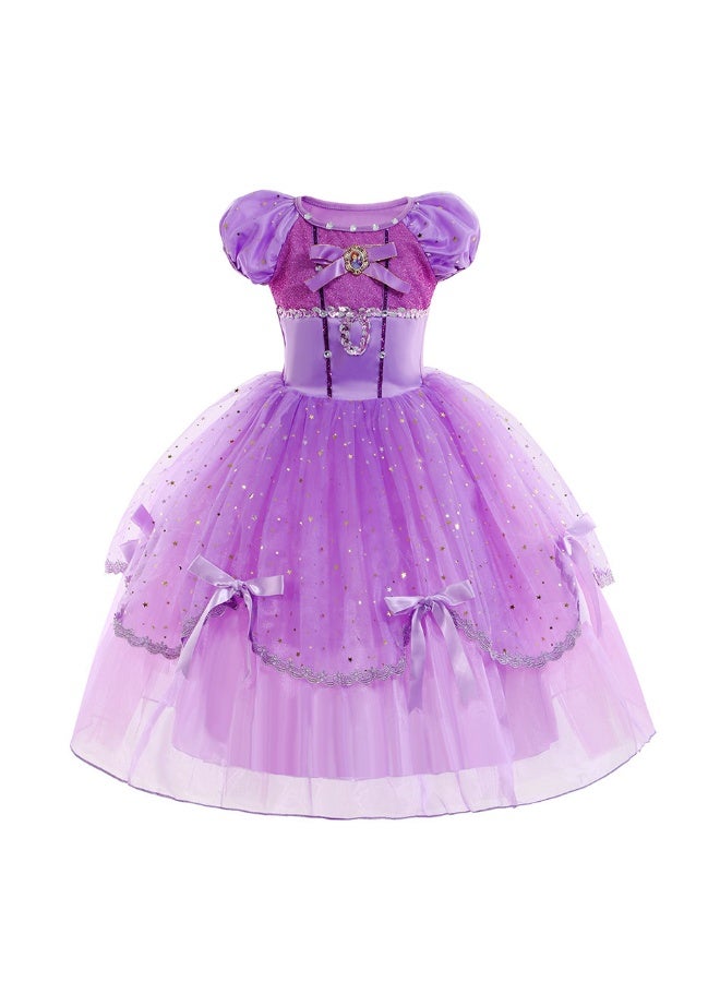 NIBEMINENT Princess Sofia Dress for Children on Halloween, Sofia performance dress - Image 1