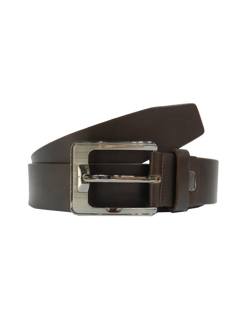 LAVERI LEATHER GENUINE LEATHER 40MM FORMAL AND CASUAL BROWN BELT FOR MENS - Image 1