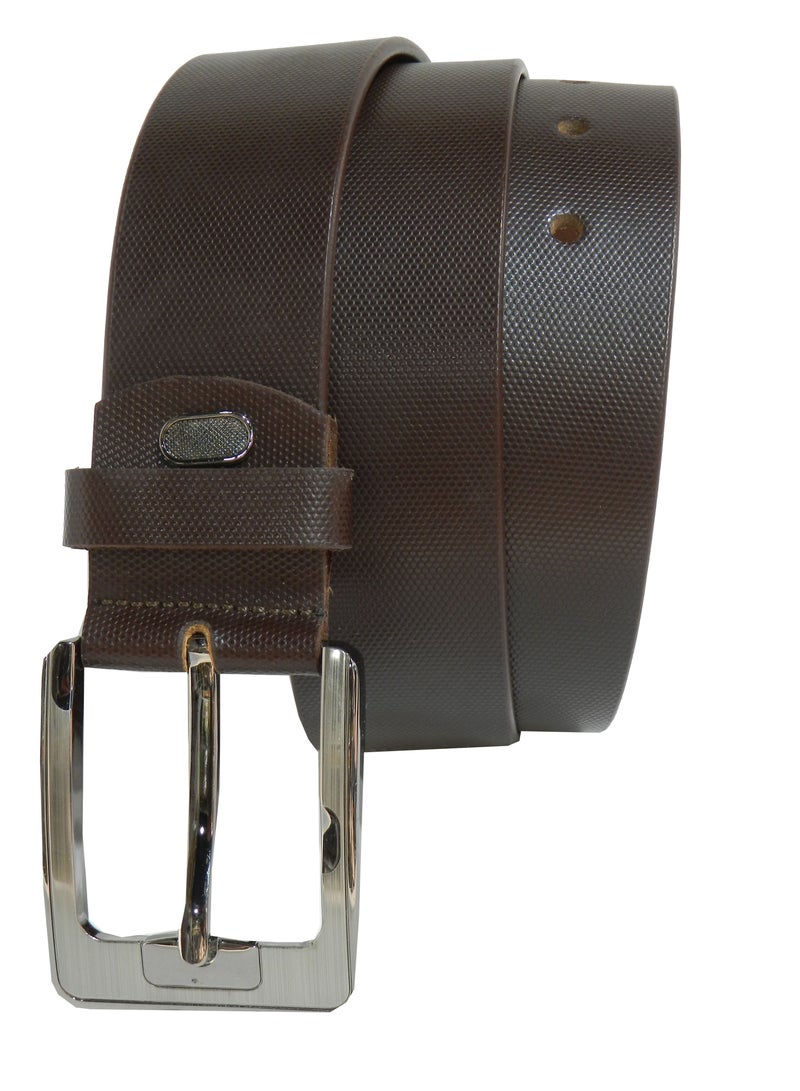 LAVERI LEATHER GENUINE LEATHER 40MM FORMAL AND CASUAL BROWN BELT FOR MENS - Image 2