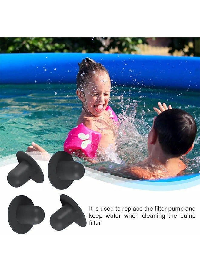 Pool Wall Valve Plug Pool Replacement Accessories Filter Pump Hole Plug Wall Plug Replacement Ground Swimming Pool Fitting Filter Pump Strainer Hole Plug Stopper for Intex Bestway Pools 4 Pack - Image 4